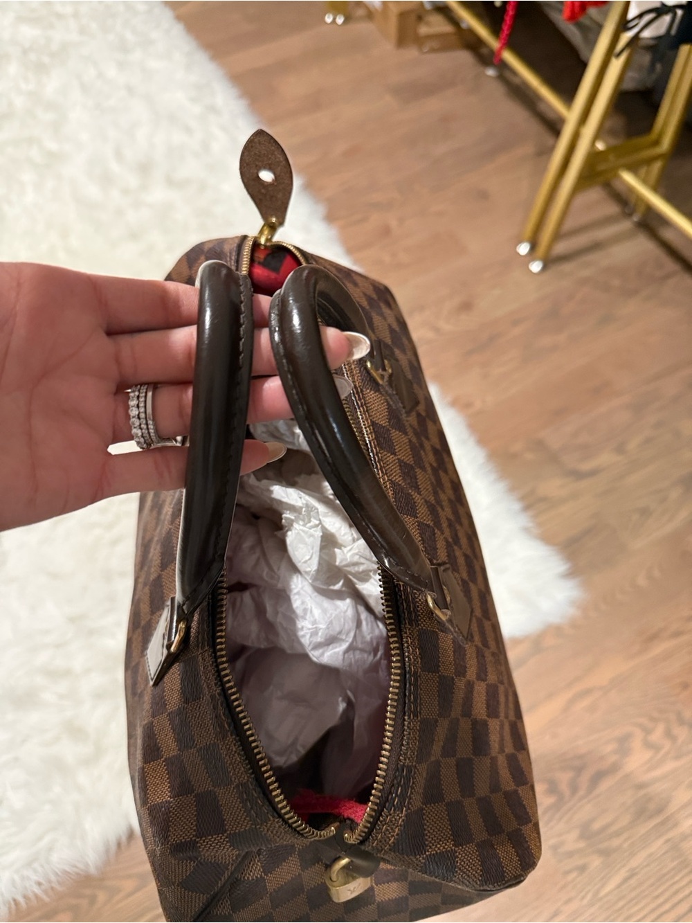 Louis Vuitton Damier Ebene Speedy 35 - Picture 9 of 10